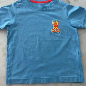 Psycho Bunny Blue Tee with Vibrant Logo